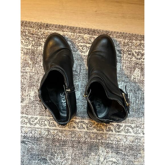 Circus Sam Edelman Jolie Black Fringe Ankle Boots Womens 8 Boho Moto Biker - Picture 7 of 10